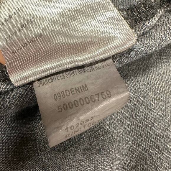 Ksubi Snakebite Long Sleeve Shadow Re-Dye Denim Shirt Size XL New Without Tags - Picture 8 of 10